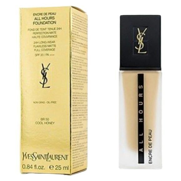 YVES SAINT LAURENT YSL All Hours Foundation BR50 Cool Honey .84oz New‎ In Box - Picture 1 of 8